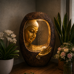 Oval Face Buddha Fountain