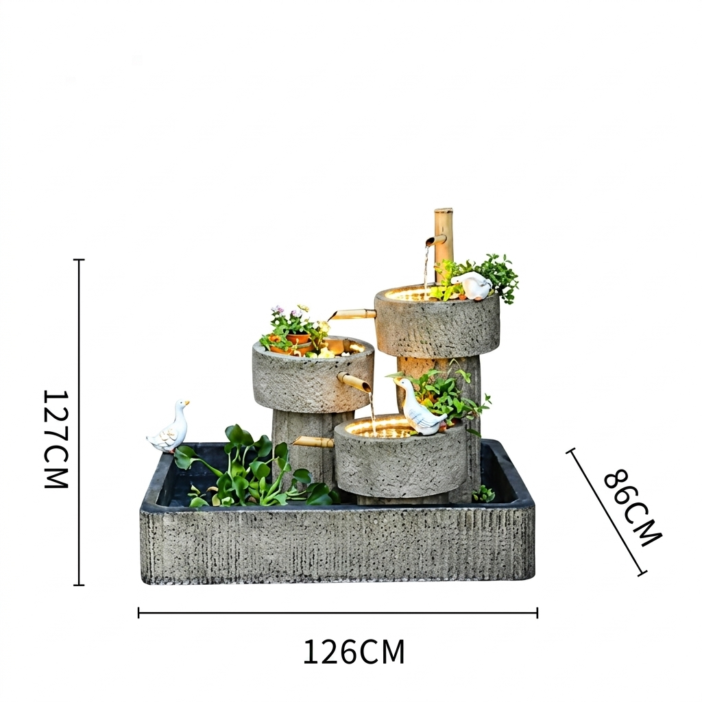 Luxury Multi-Tier Garden Water Fountain